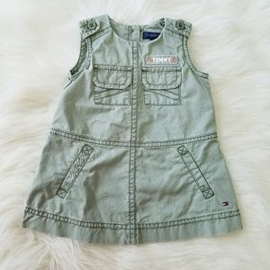 Tommy Hilfiger Baby Girl Army Green Dress